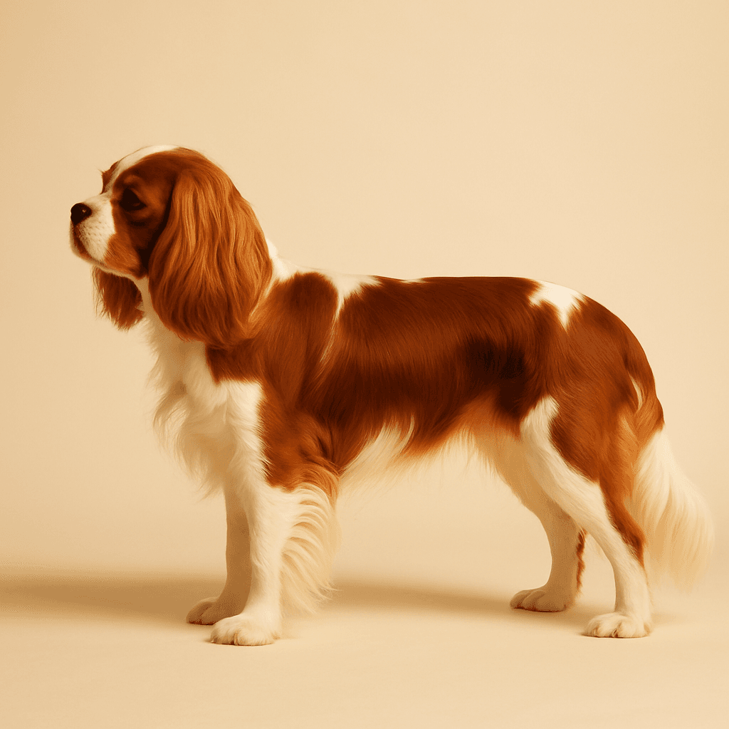 Cavalier King Charles Spaniel side view