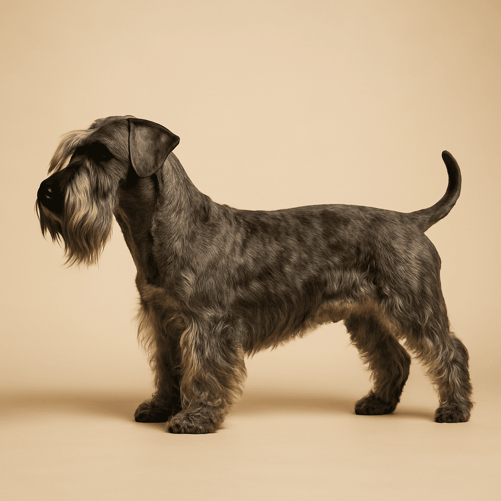 Cesky Terrier side view