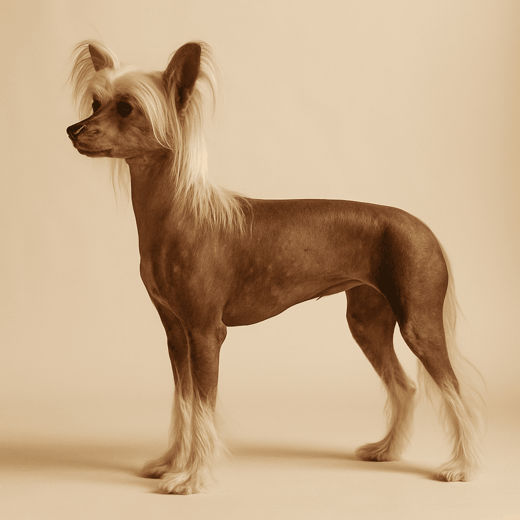 Chinese Crested side view