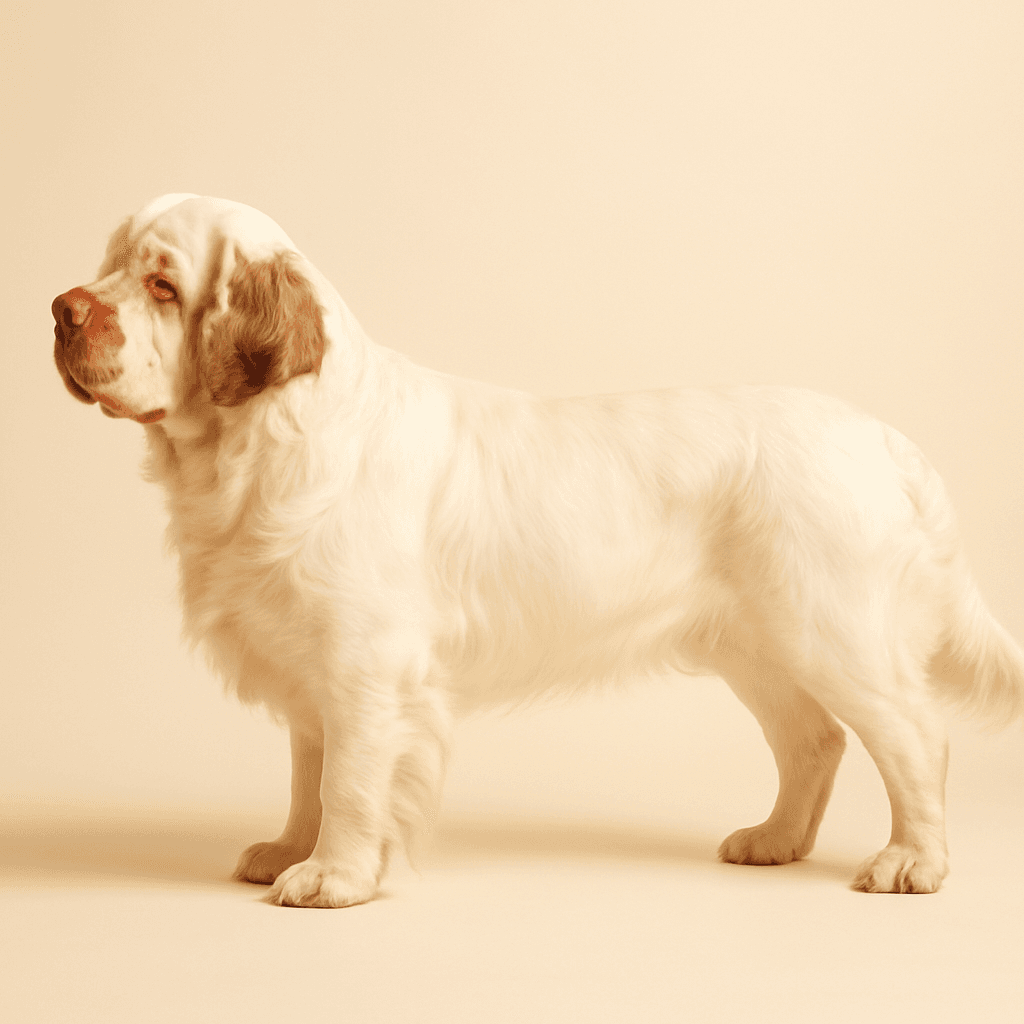 Clumber Spaniel side view