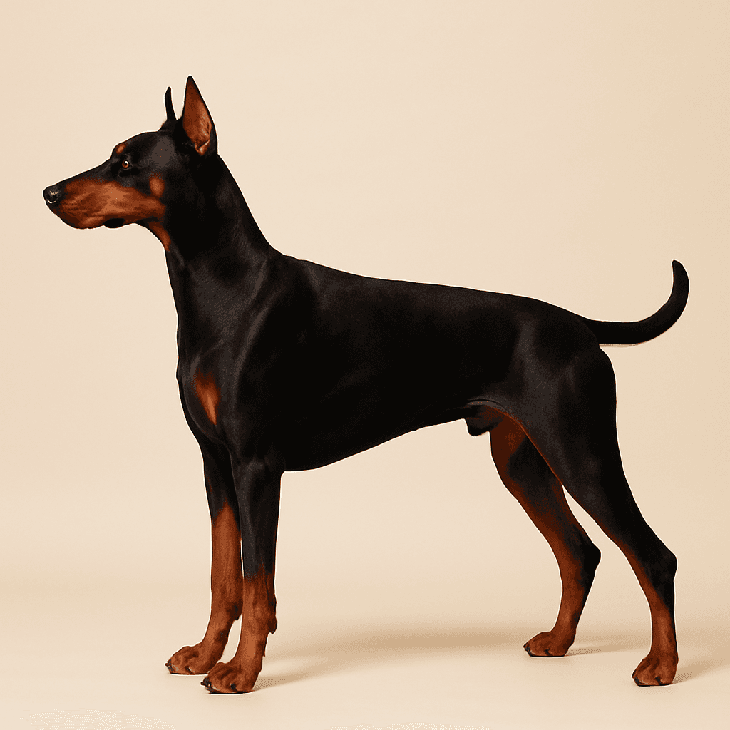 Dobermann side view