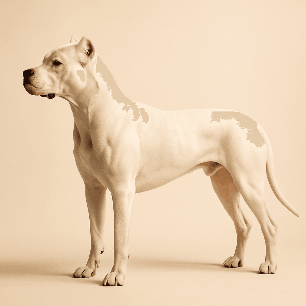 Dogo Argentino side view