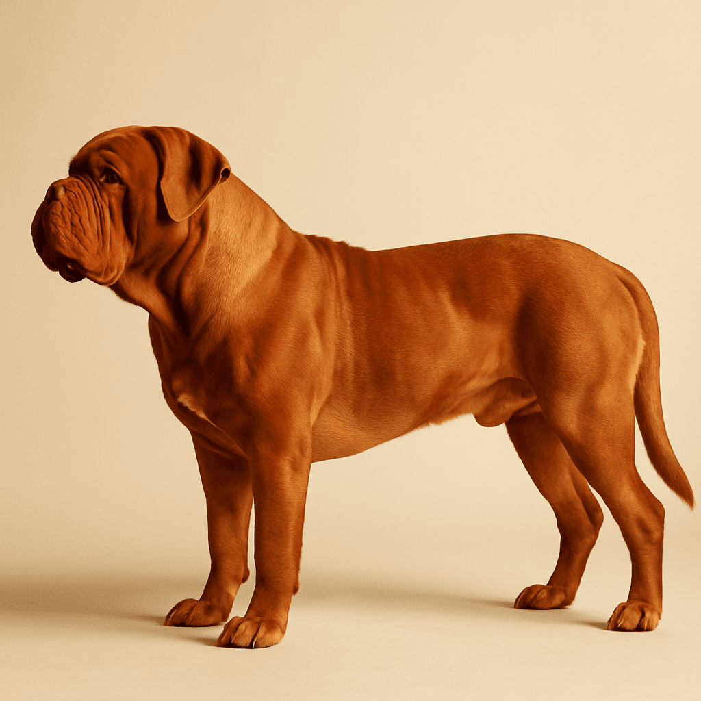 Dogue de Bordeaux side view