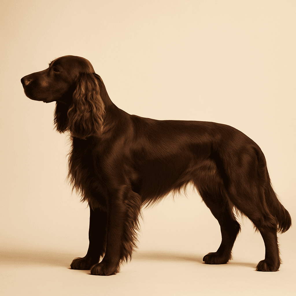 Field Spaniel side view