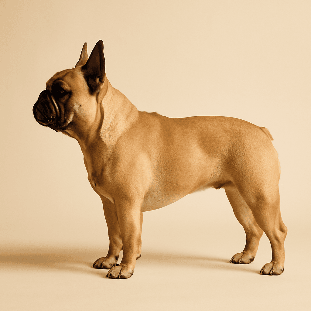 French Bulldog side view