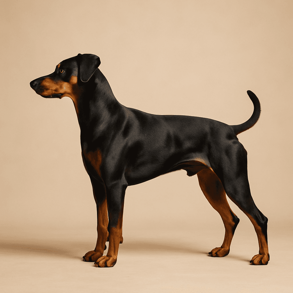 German Pinscher side view