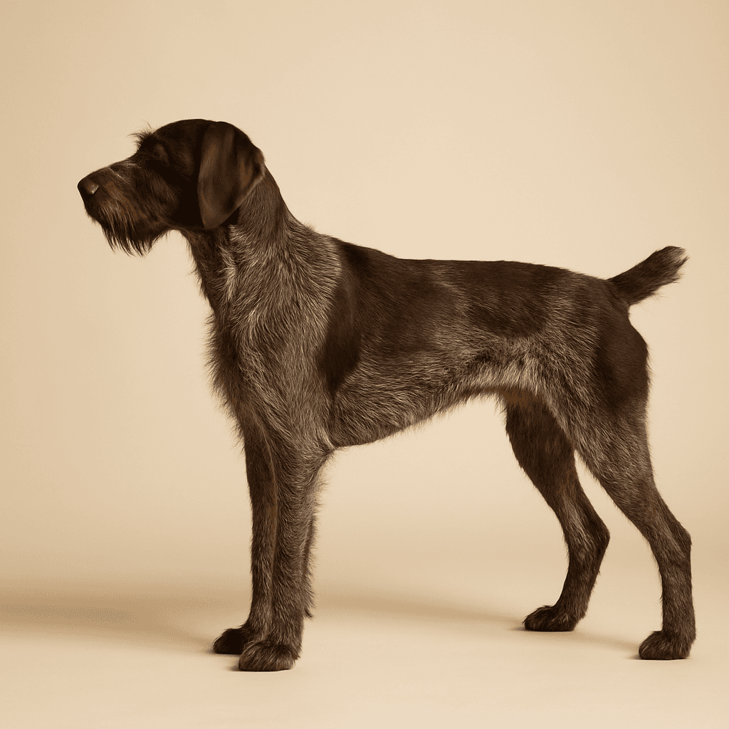 German Wirehaired Pointer side view