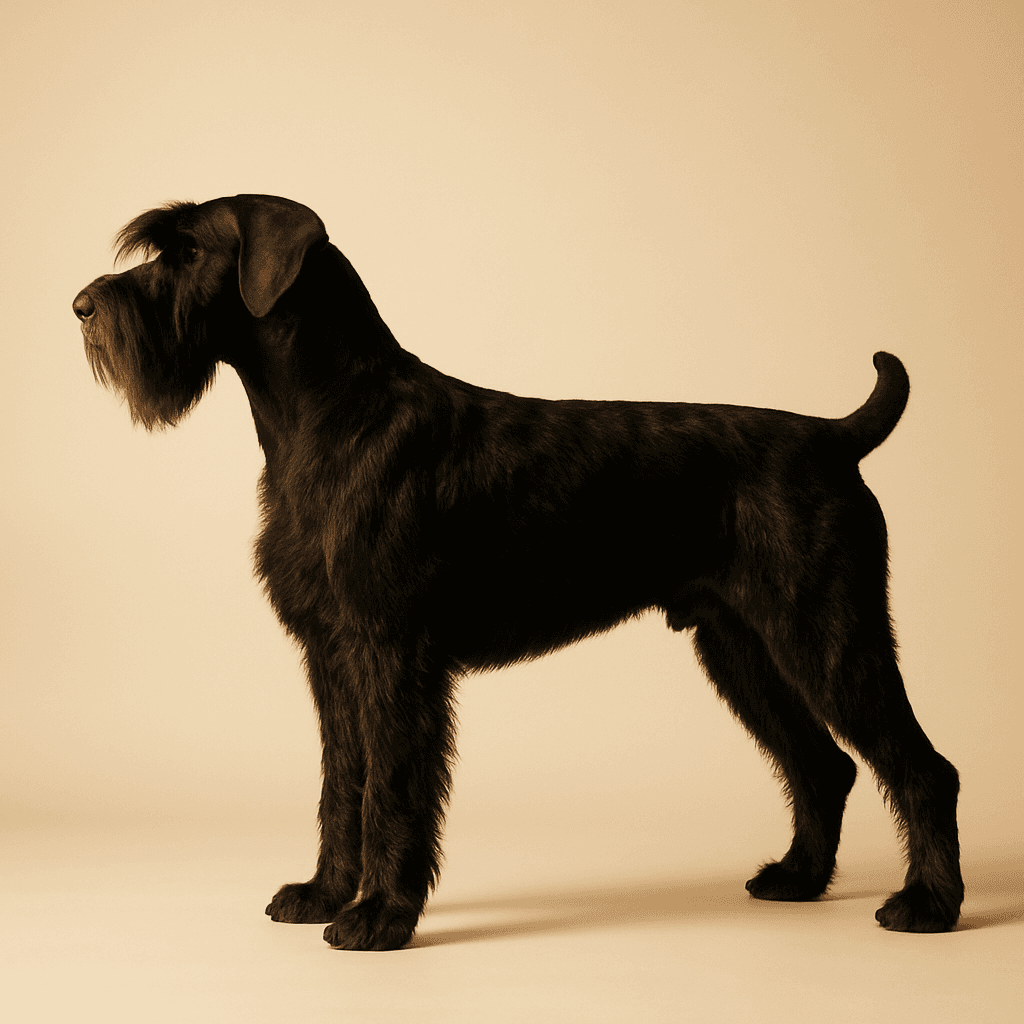 Giant Schnauzer side view