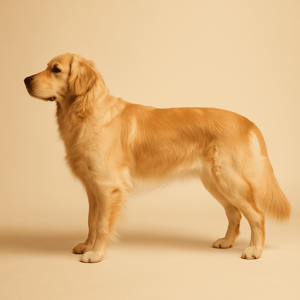 Golden Retriever side view