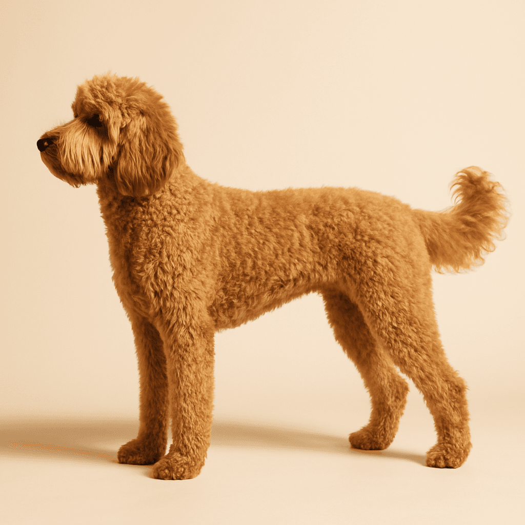 Goldendoodle side view