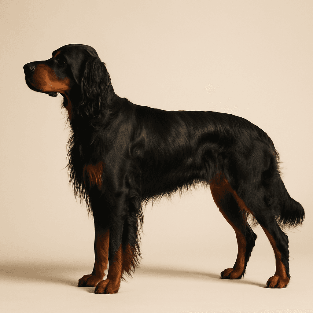 Gordon Setter side view