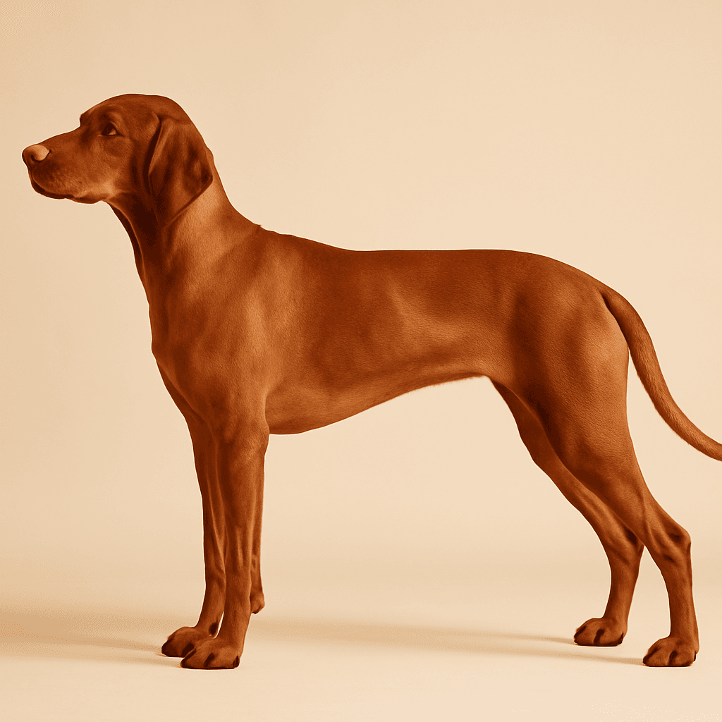 Hungarian Vizsla side view