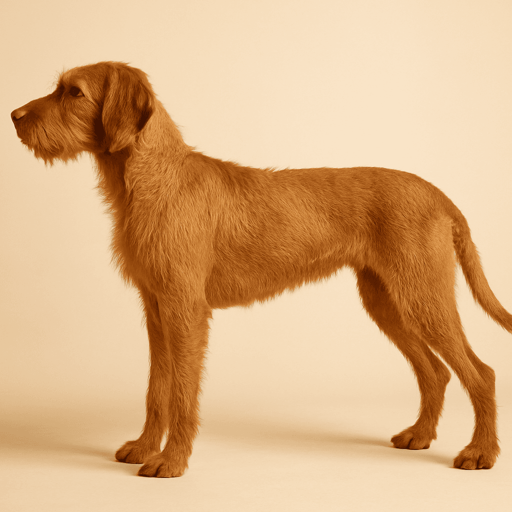Hungarian Wirehaired Vizsla side view