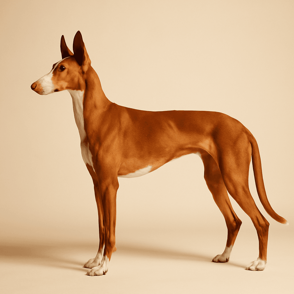 Ibizan Hound side view