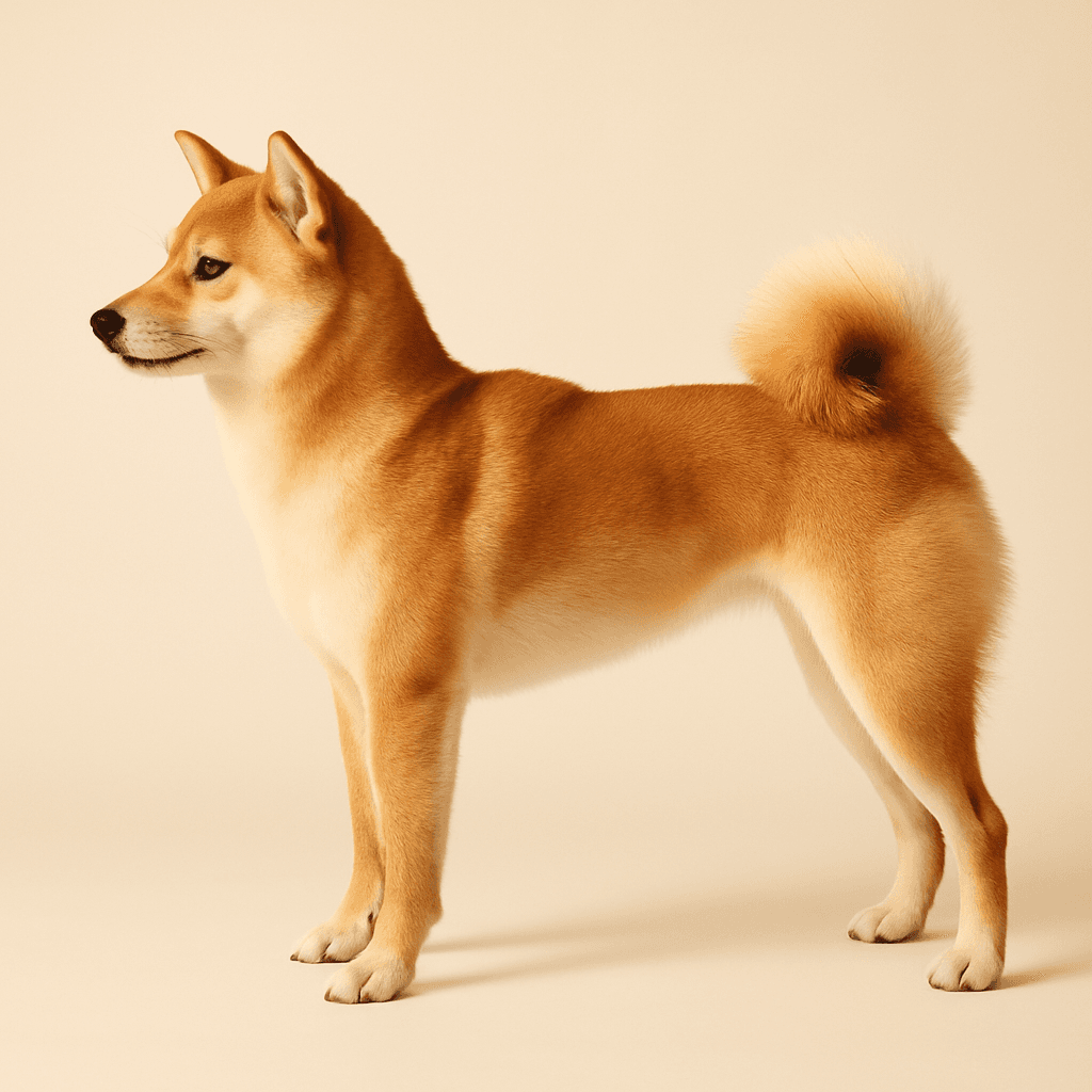 Japanese Shiba Inu side view