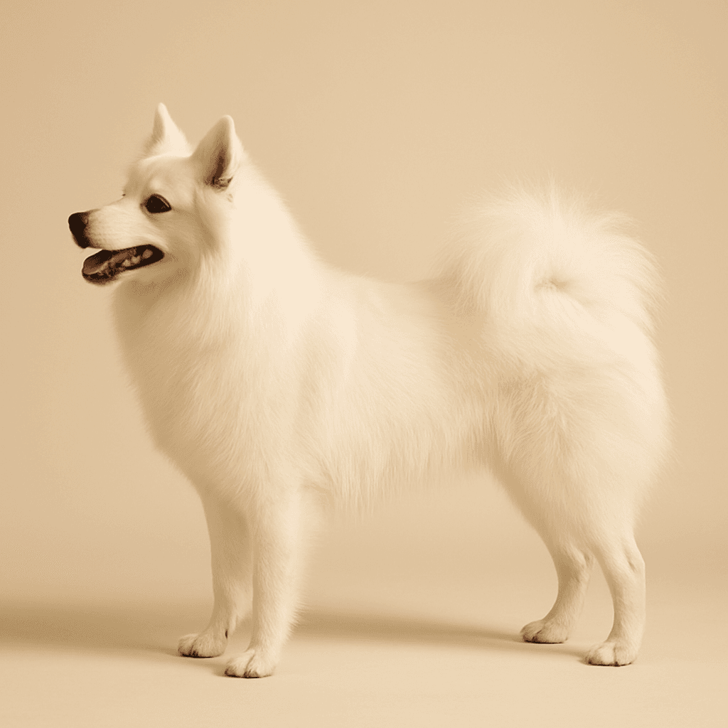 Japanese Spitz side view