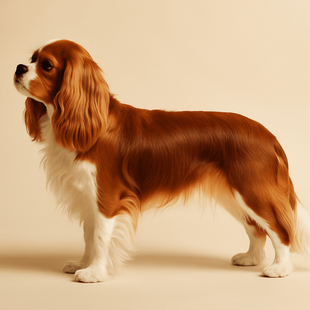King Charles Spaniel side view