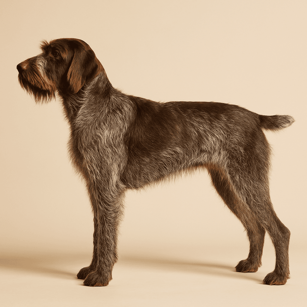 Korthals Griffon side view
