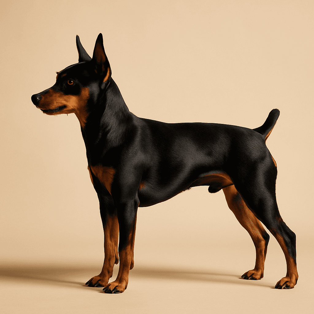 Miniature Pinscher side view