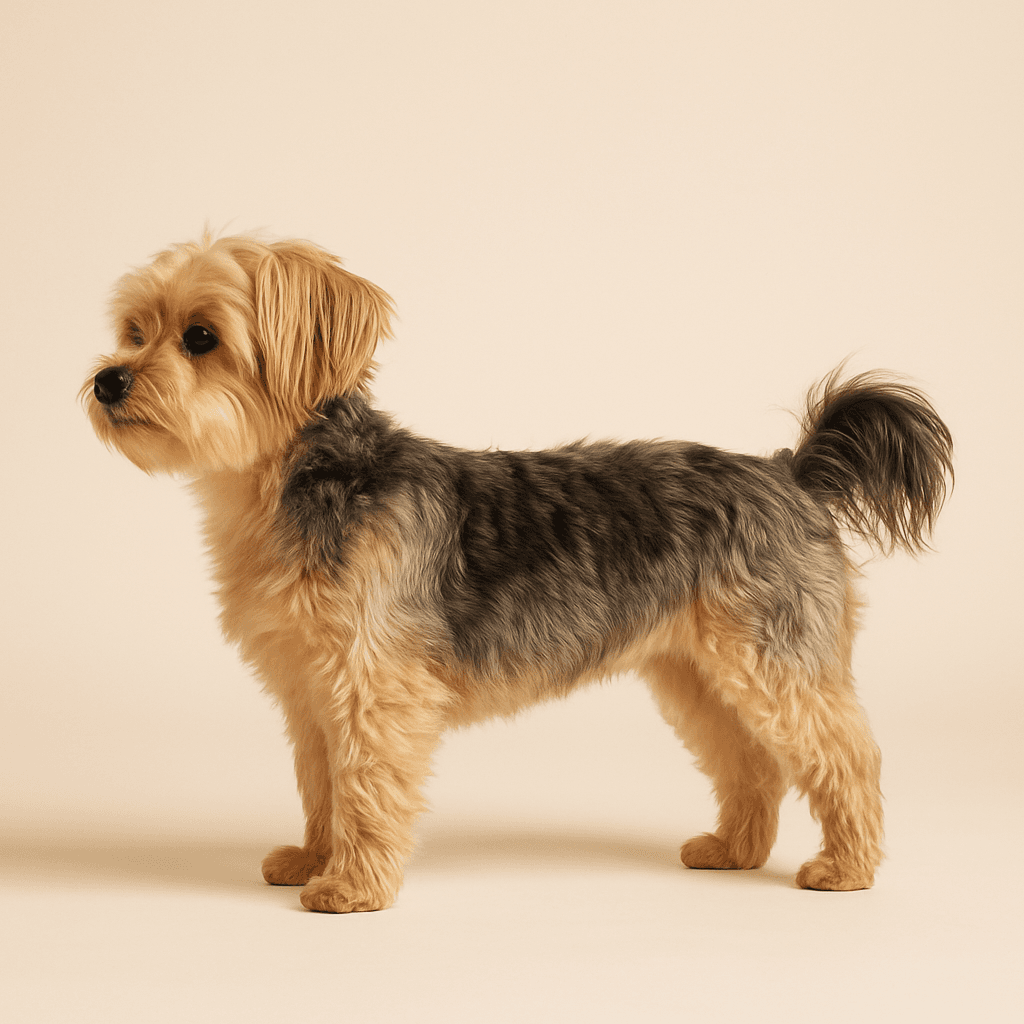 Morkie side view
