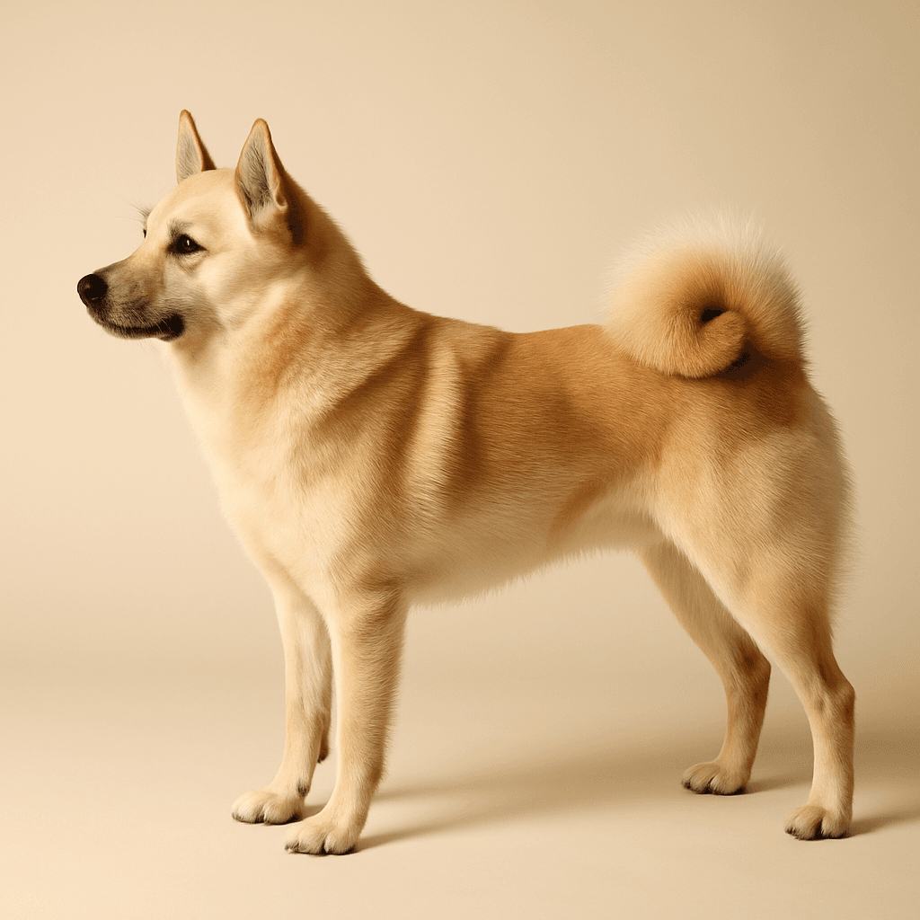Norwegian Buhund side view