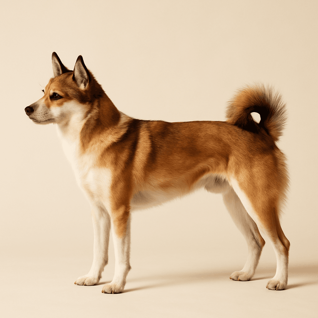 Norwegian Lundehund side view