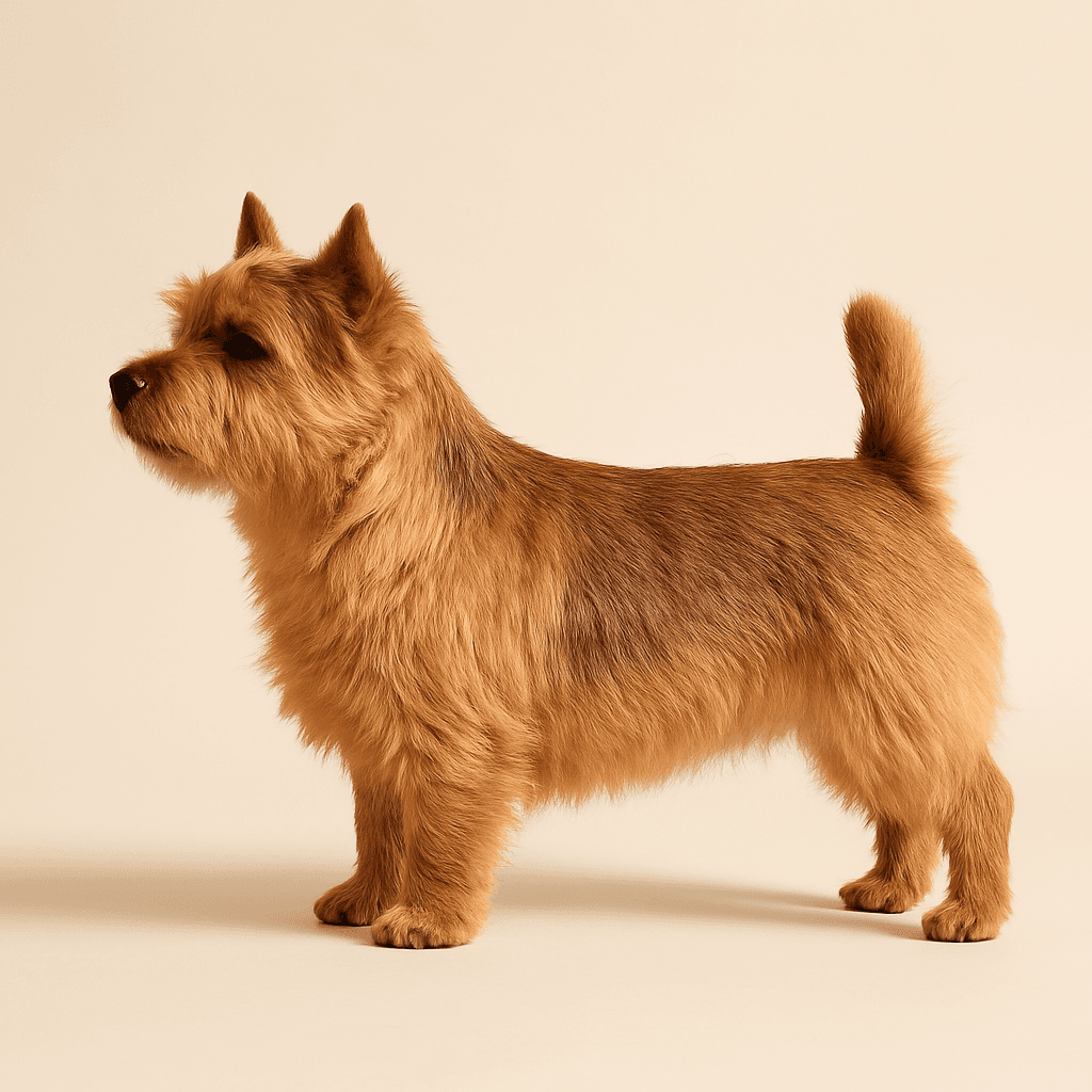 Norwich Terrier side view