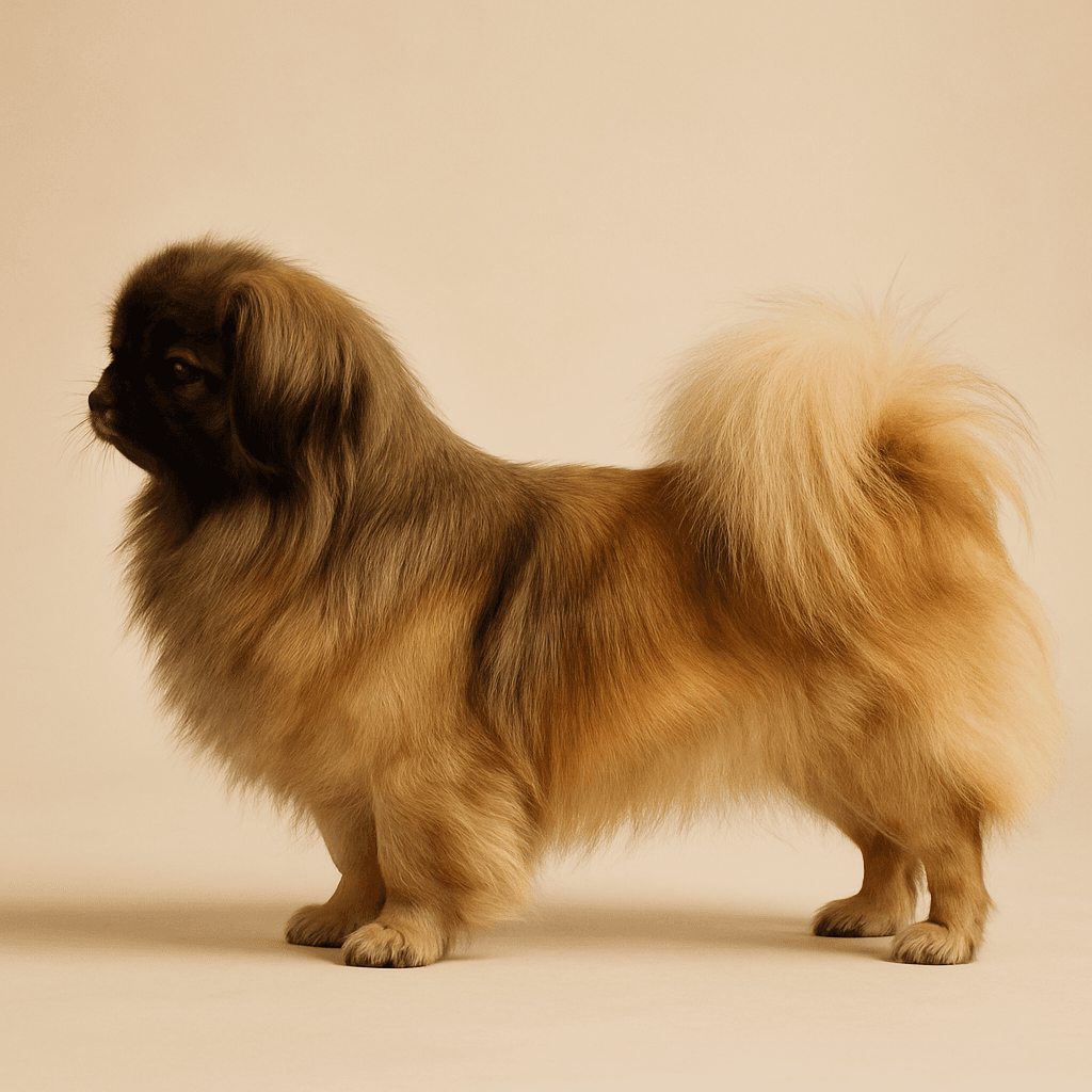 Pekingese side view