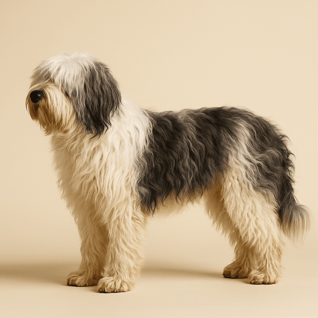 Polish Lowland Sheepdog side view