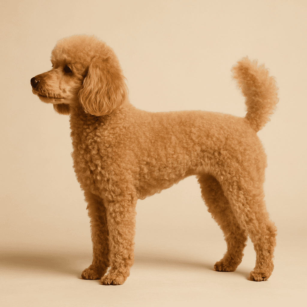 Poodle (Miniature) side view