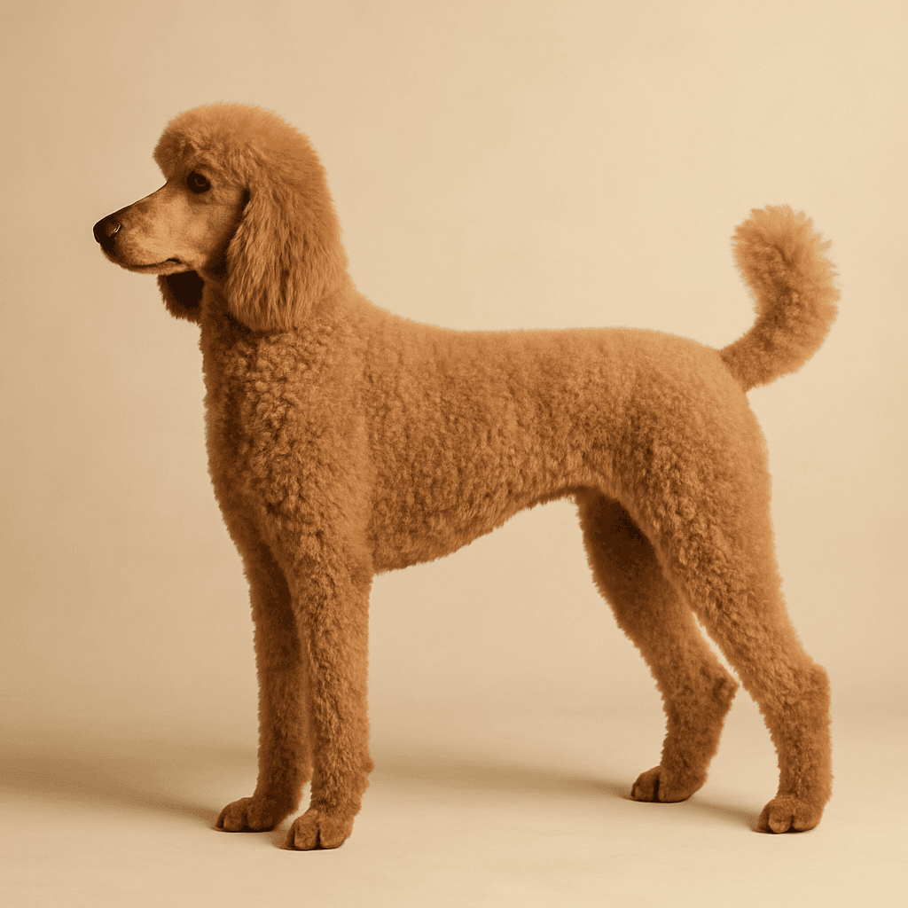 Poodle (Standard) side view