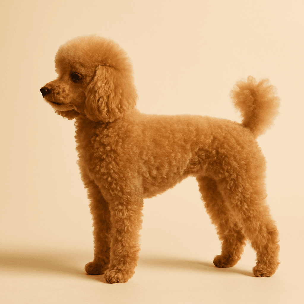 Poodle (Toy) side view