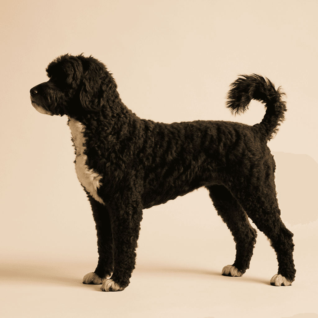 Portuguese Water Dog side view