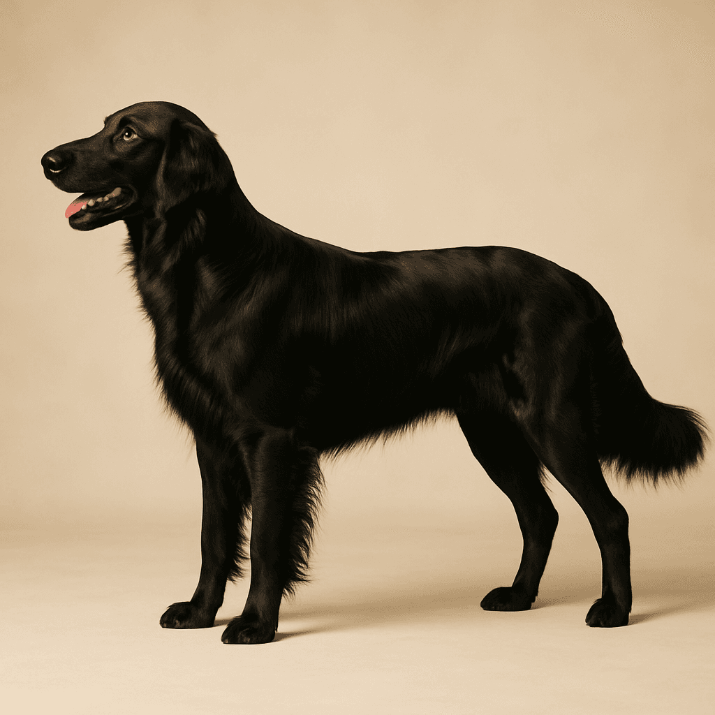 Retriever (Flat Coated) side view