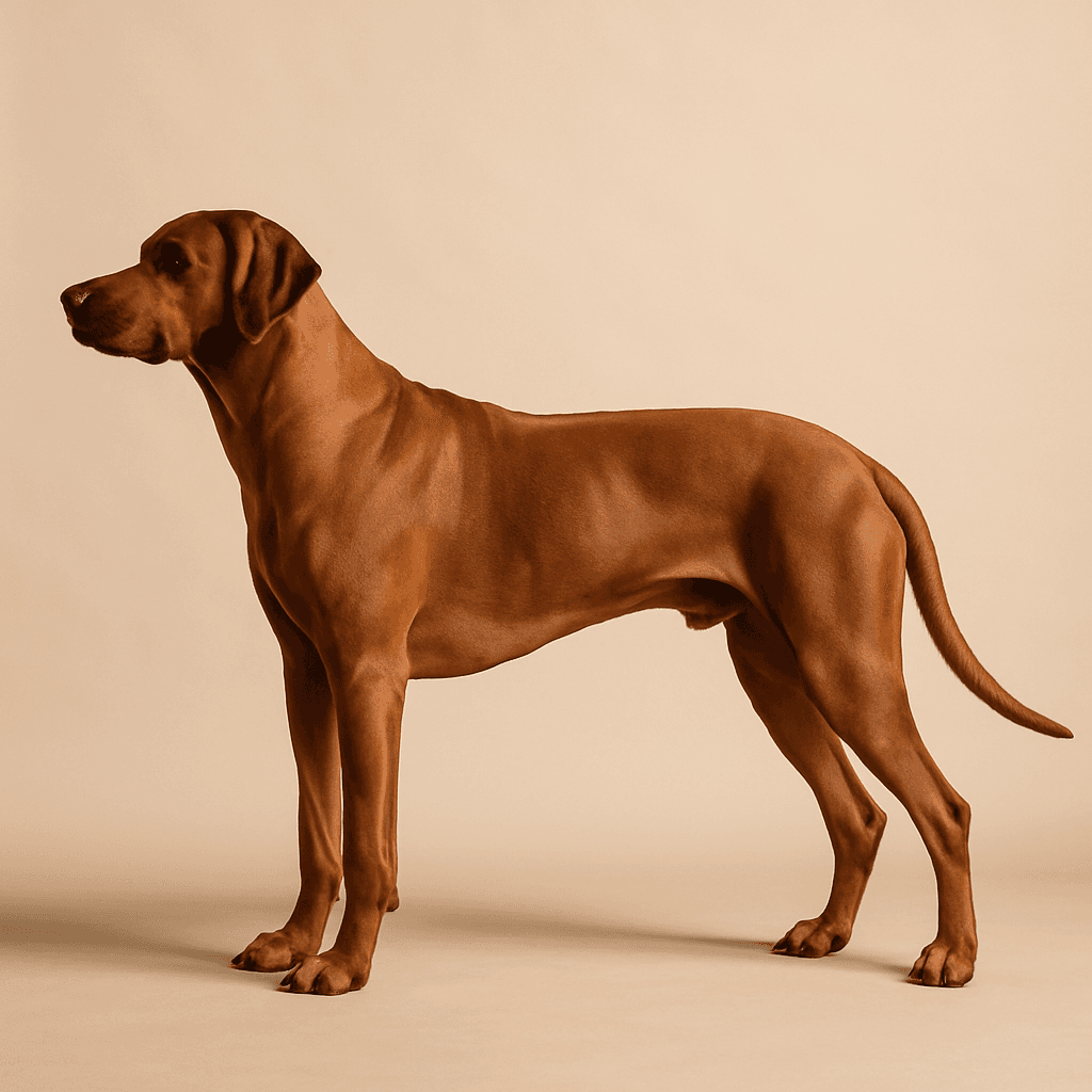 Rhodesian Ridgeback side view