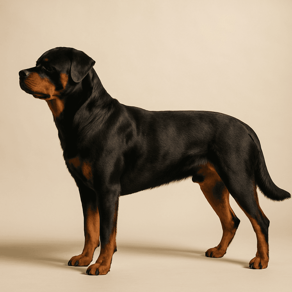 Rottweiler side view