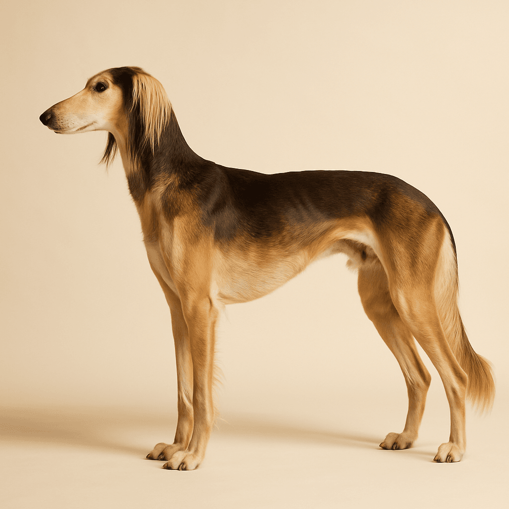 Saluki side view