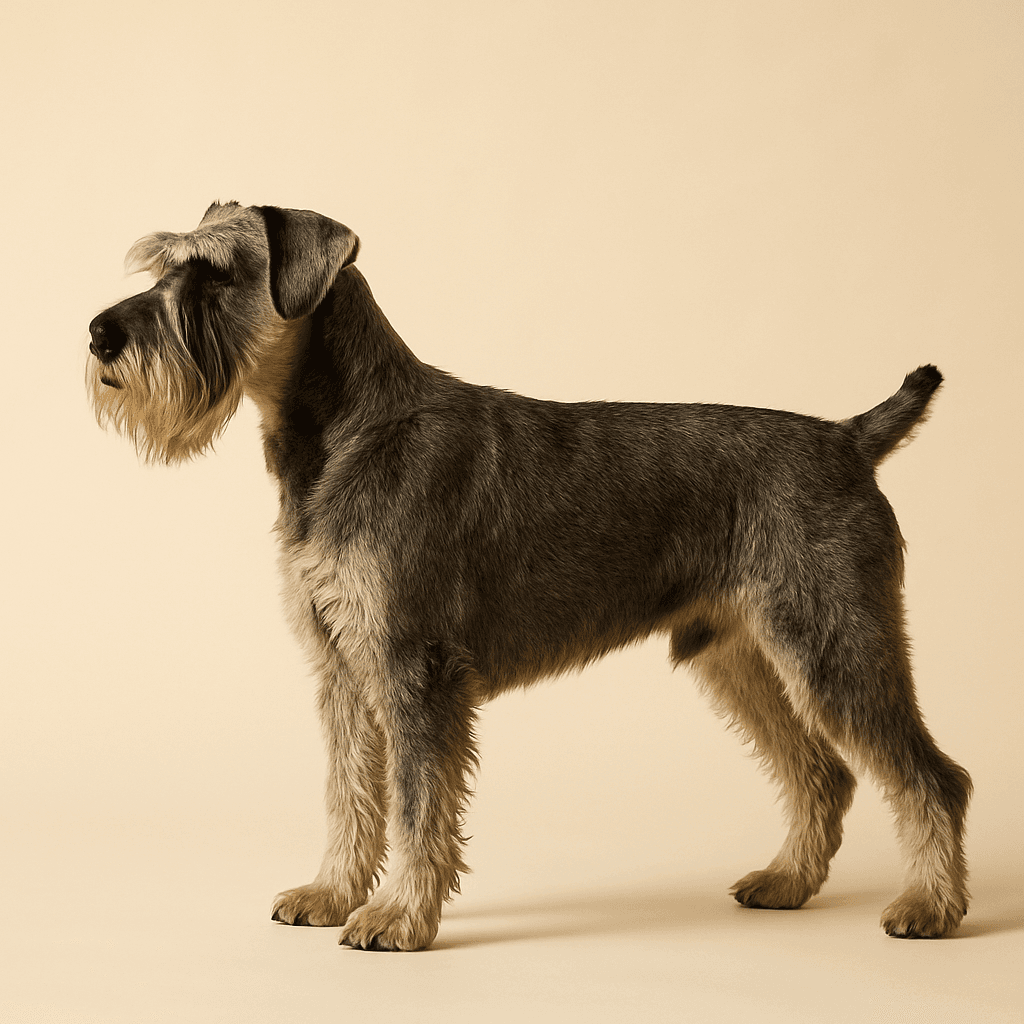 Schnauzer side view