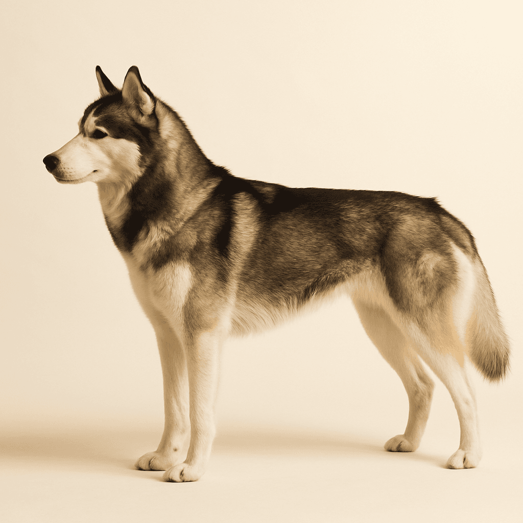 Siberian Husky side view