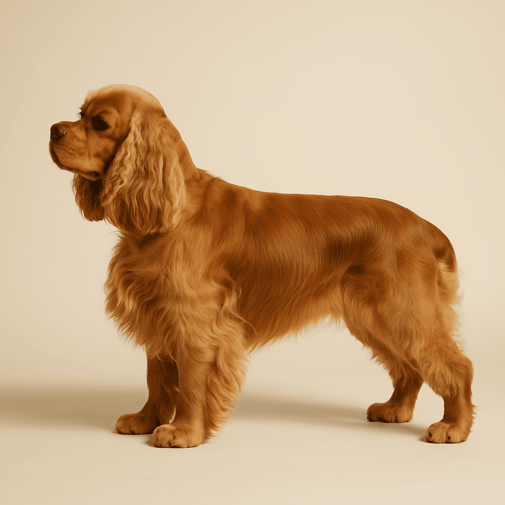 Spaniel (American Cocker) side view