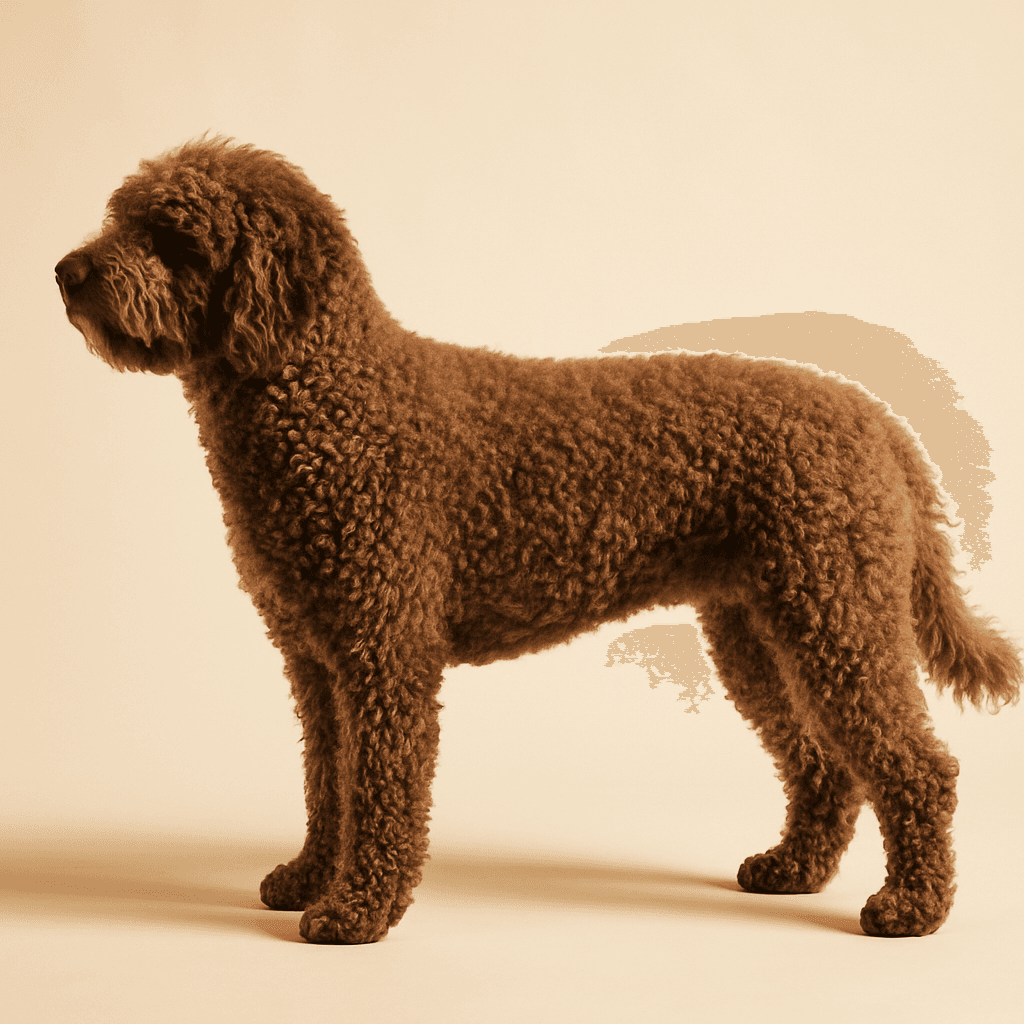Spanish Water Dog side view