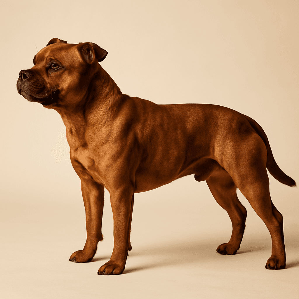 Staffordshire Bull Terrier side view