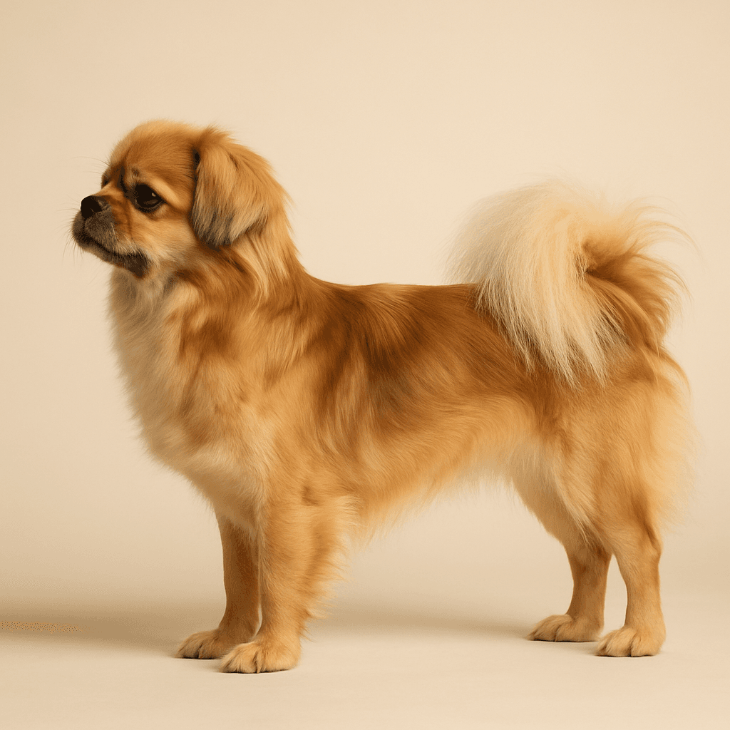 Tibetan Spaniel side view