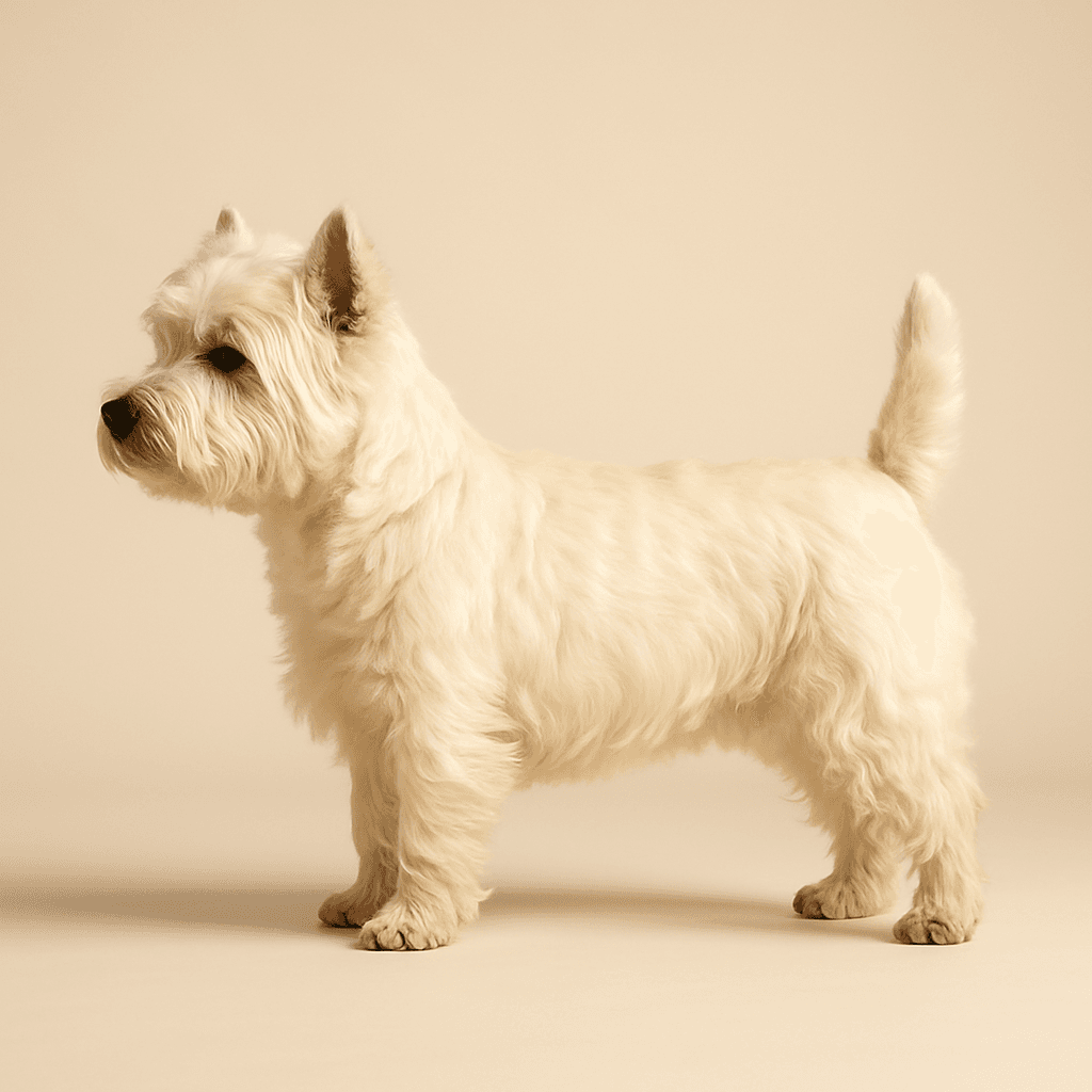 West Highland White Terrier side view