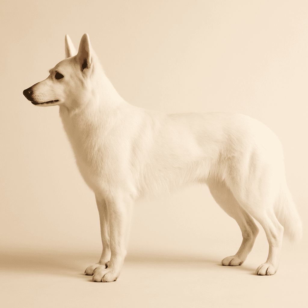 White Swiss Shepherd Dog side view