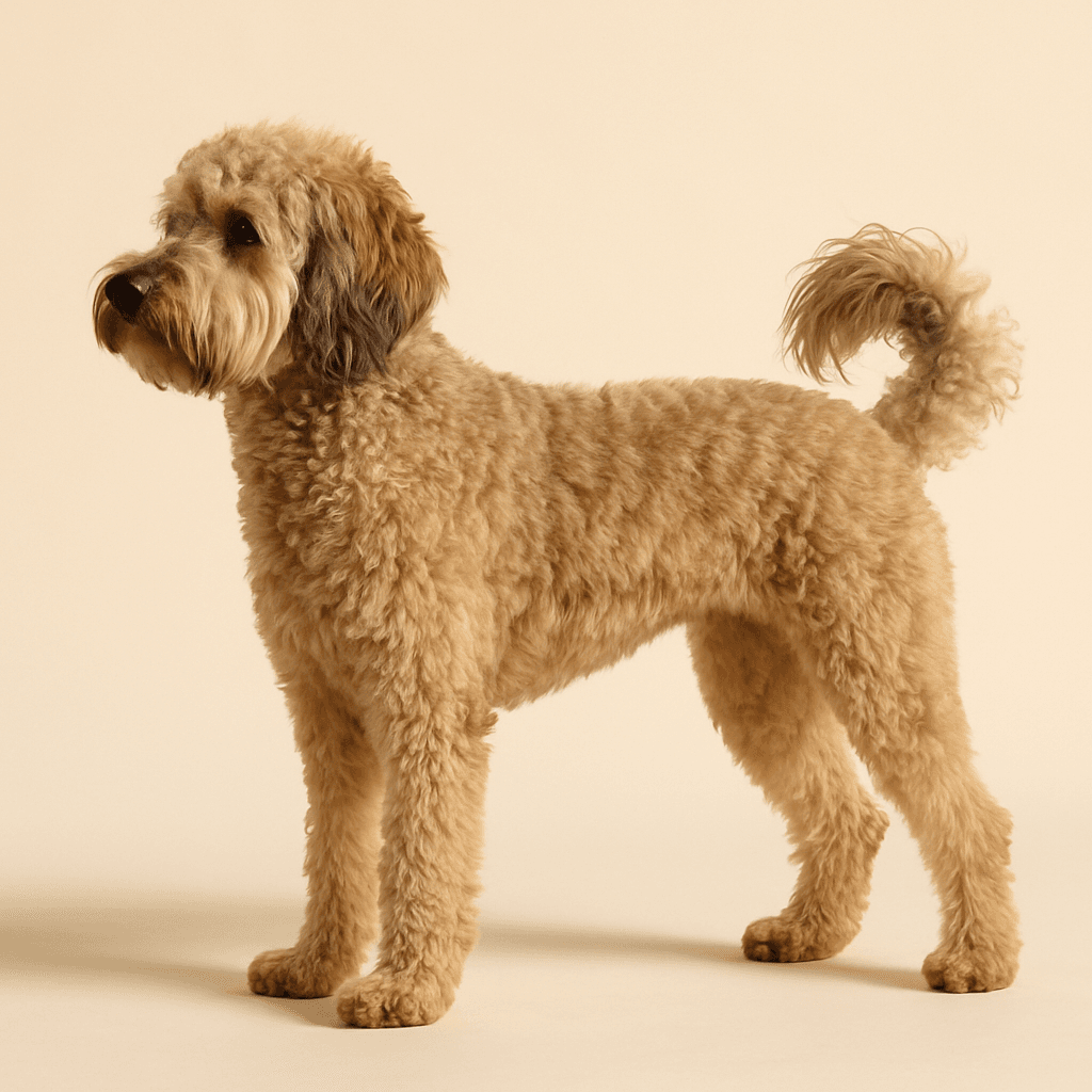 Whoodle side view
